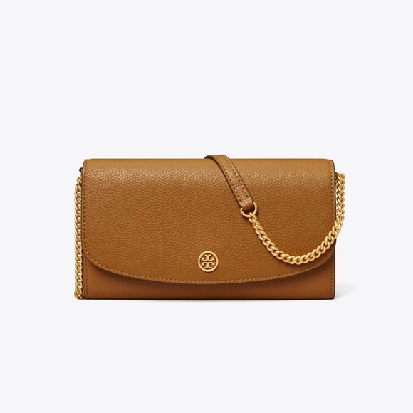 Tory Burch Robinson Pebbled Chain Wallet - Picture 7 of 7